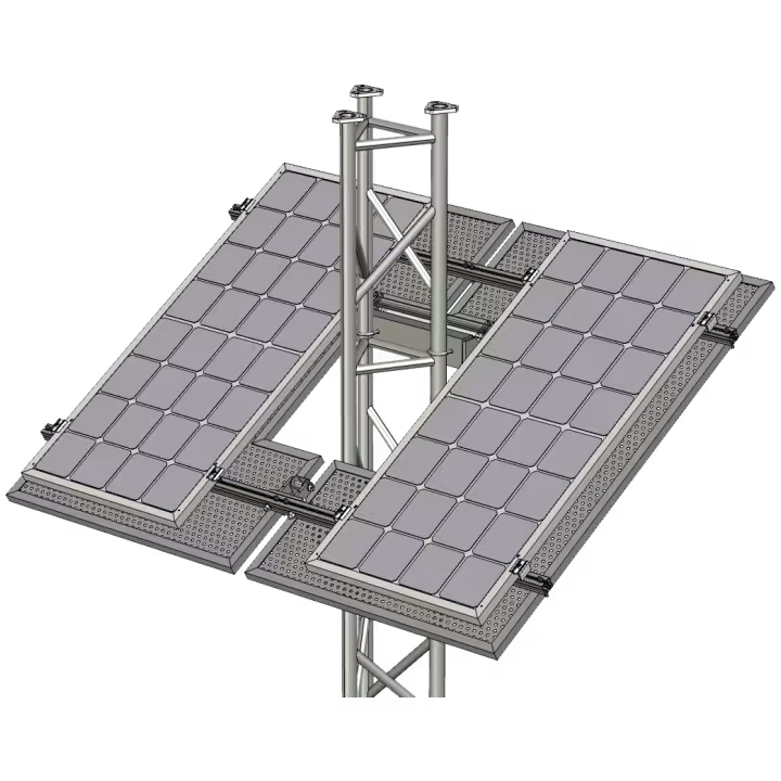 RF Isolation Screen for AL340 2-Panel Solar Frame - shown assembled