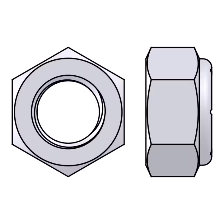 M14 standard thread nylock nut metric