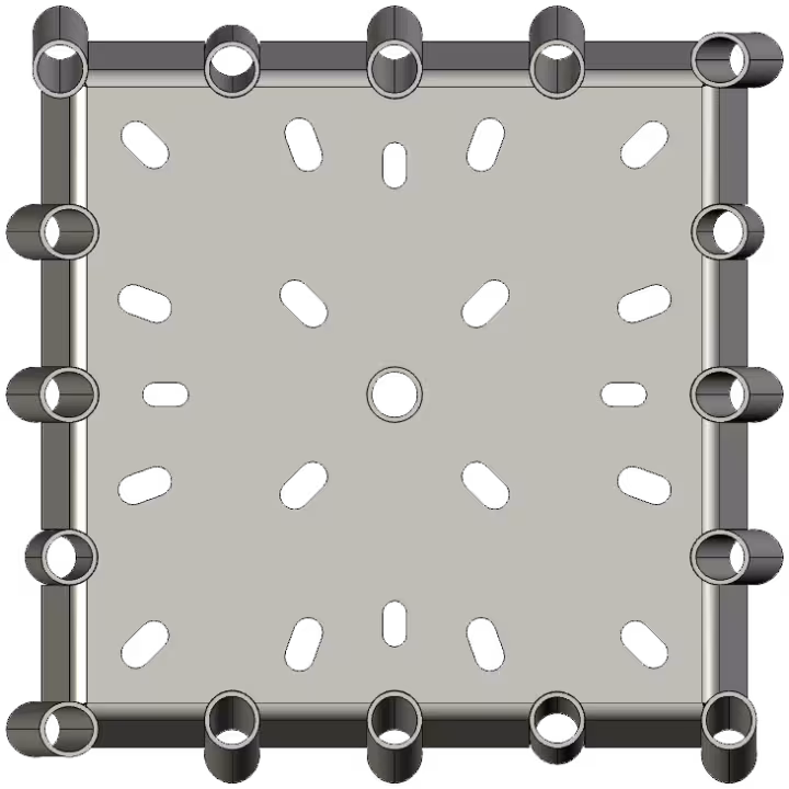 Surefoot S600 Pile Cap - Top View