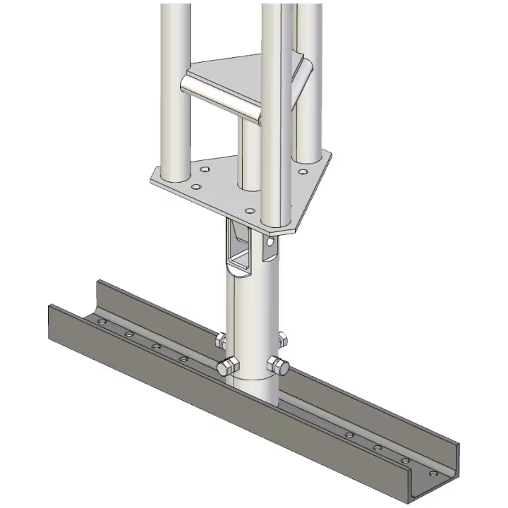 Closeup of AL220 module base interconnection