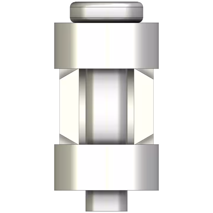 Turnbuckle with D-Shackle endings stainless style - end view