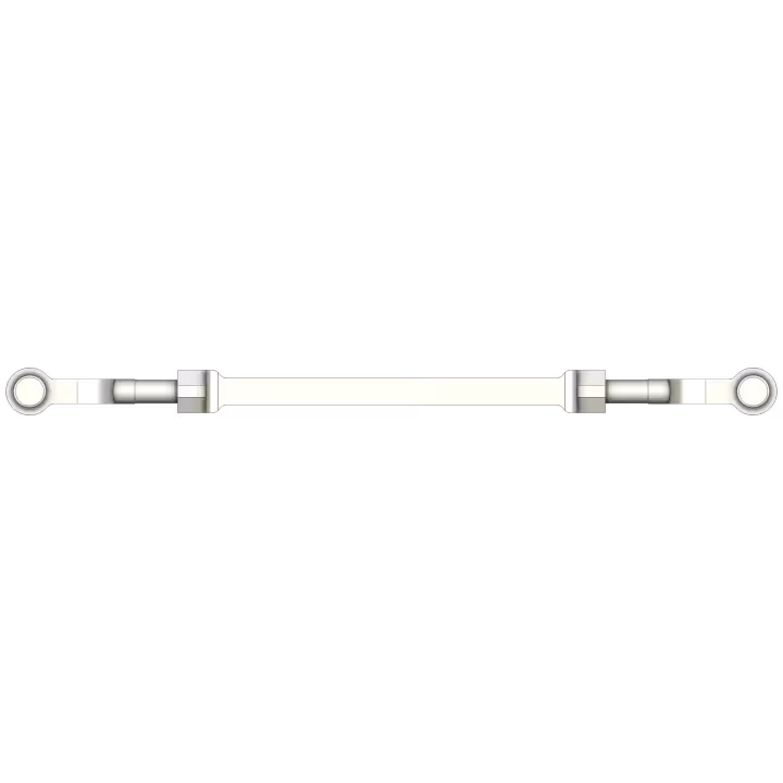 Turnbuckle with D-Shackle endings stainless style - top view