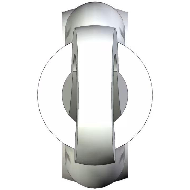 Turnbuckle with hook and eye galvanised or stainless - end view