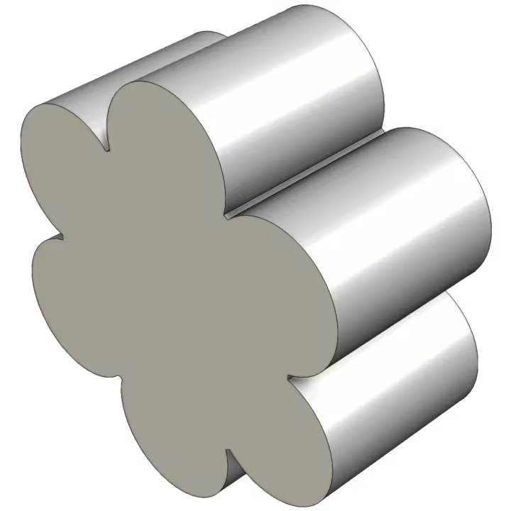 Wire Rope galvanised or stainless 7x16 - perspective view