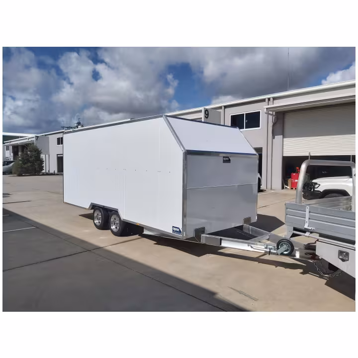 Alternative side view of Aluminium Events Trailer