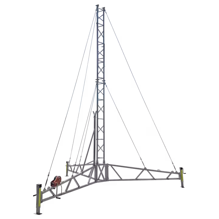 AL340 8m tripod lattice tower self-guyed