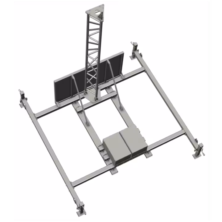 Jackframe AL340 tower structure top view
