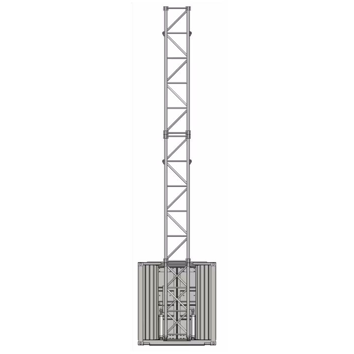 HCT shipping container tower stencil - front view