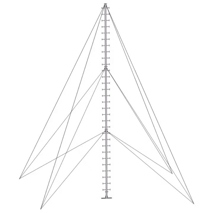 APAC AT90 Modular Climbable Aluminium Guyed Mast