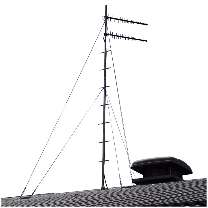 APAC GP48 galvanised steel climbable guyed roof mast
