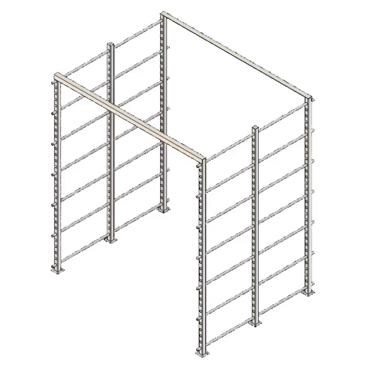 Aluminium board rack 2 rows