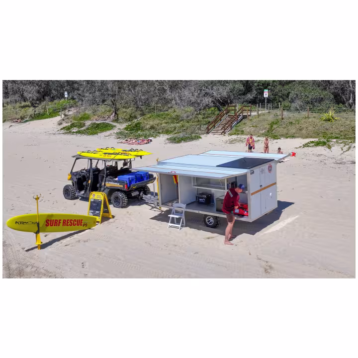 APAC Beach Arena Trailer Model One - solar power option