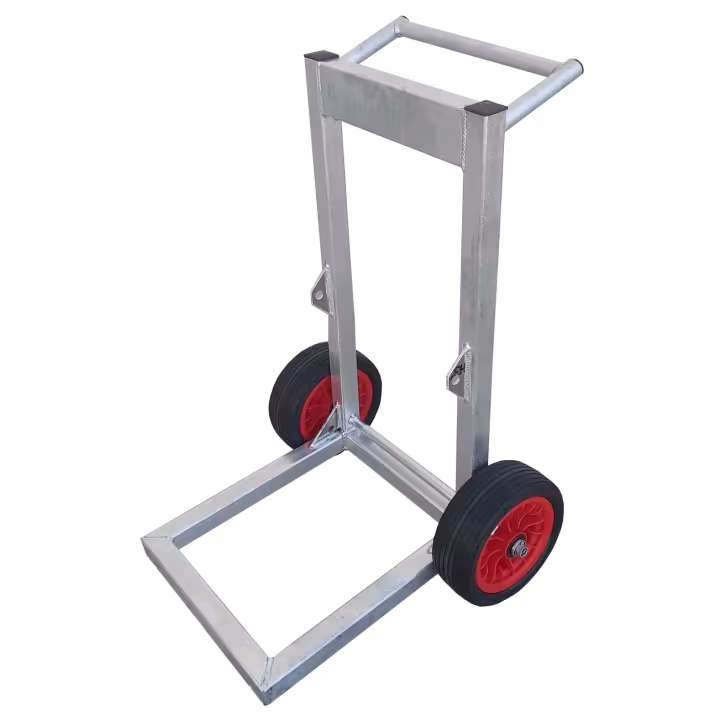 Aluminium outboard motor trolley for IRB