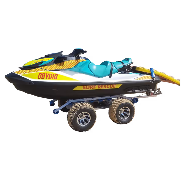 APAC Aluminium RWC Launch Dolly with jetski