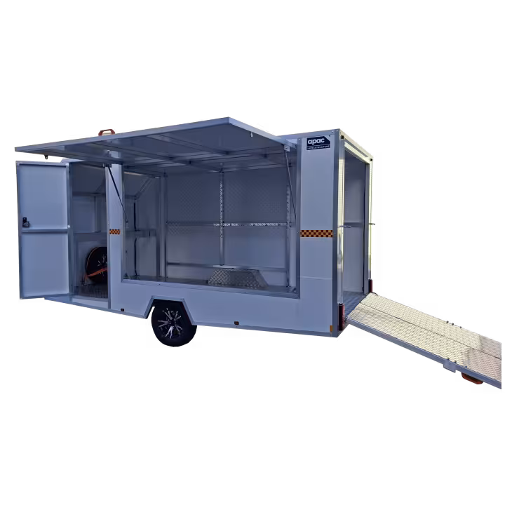 APAC custom aluminium surf club beach trailer