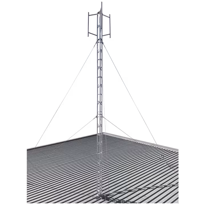 6m roof mounted aluminium tower with headframe