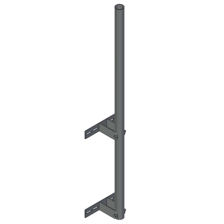 APAC GM76W Galvanised Steel Wall Mount Mast, 76 mm Pole, 2m - Main Image (AP-WM-GM76W-2)