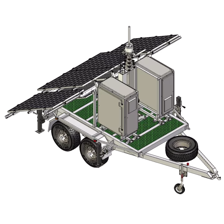 APAC dual axle AMT trailer 4-panel slide out solar