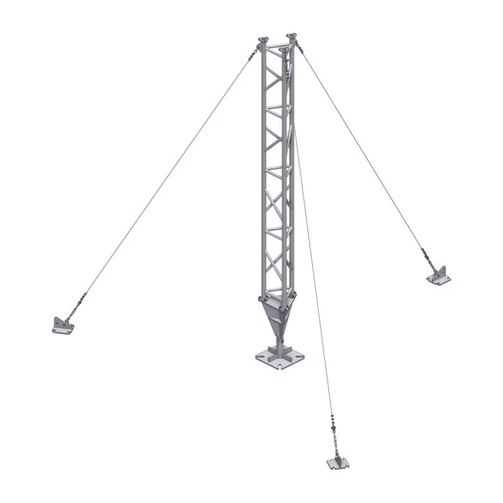 AL340 Ground Mounted Tower Guyed Mast
