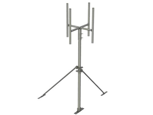 APAC GC76 Collared Roof Mast, 76mm Pole - View 3 (100-AP-RM-GC76-2)