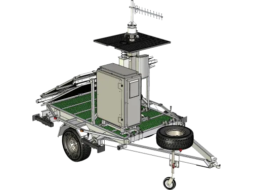 4G Repeater trailer Cel-Fi mobile coverage site