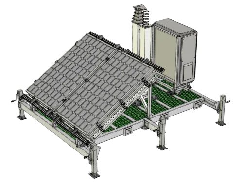 modular communications infrastructure skid chassis