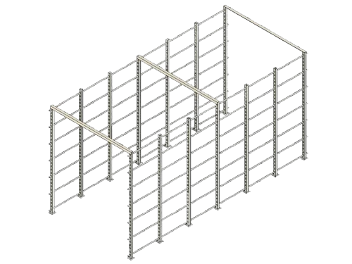 Aluminium board rack 6 rows