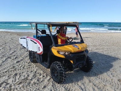 Australian Lifeguard Services Can am side mount board rack