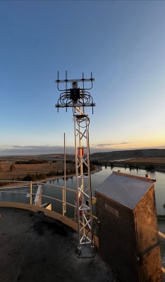 Aluminium lattice tower, remote monitoring. communications, ptp, 