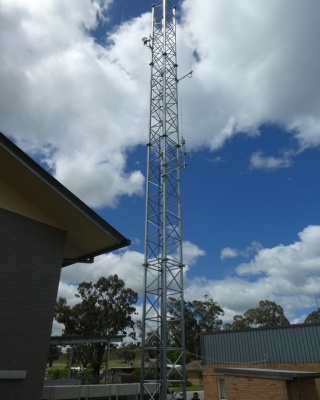 steel freestanding lattice tower, communications, QLD, NSW, telecommunications