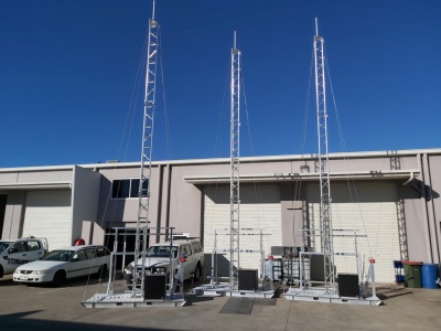 skids, NSW, aluminium lattice towers, communications