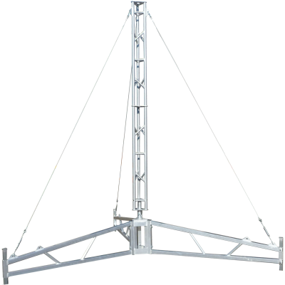 AL220 4.7 metre tripod lattice tower, Large aluminium tripod 