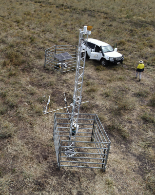 pollution/dust monitoring, remote QLD, surefoot foundations