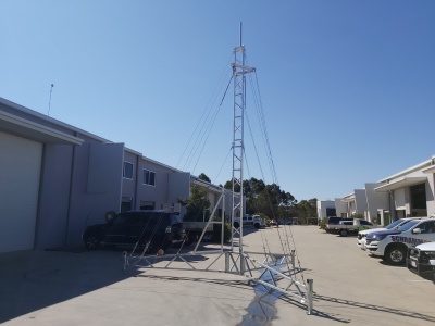 aluminium lattice tower, 30m, antennas, communications, poles. 