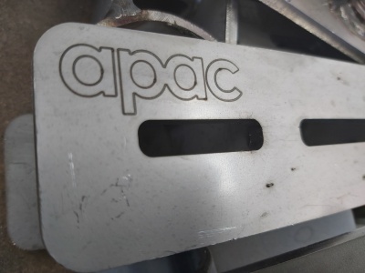 apac laser engraved base. 
