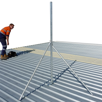 Galvanised tin roof mount steel roof mast, starlink, 3g, 4g, 5g