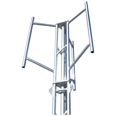 tri-sector masthead for aluminium tower cluster mount