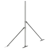 APAC GC48 collared roof mount 50mm pole 40NB galvanised steel heavy duty