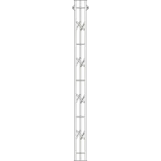 AL220 aluminium lattice module modular tower section FRONT VIEW