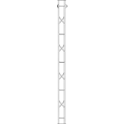 AL220 aluminium lattice module modular tower section SIDE VIEW