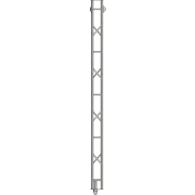 AL220 Aluminium lattice tower module base section side view