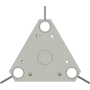 AL220 Aluminium lattice tower module base section top view