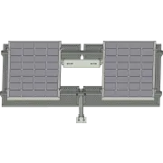 RF Isolation Screen for AL340 2-Panel Solar Frame - front view