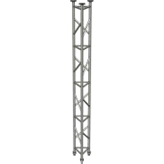 AL340 Aluminium lattice tower base module - perspective view