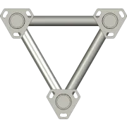 AL340 Aluminium Lattice Tower Module 3.1m section - top view