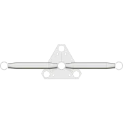 APAC AL220 Twin-Sector headframe double pole mounts - Top View