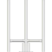 AL220 3-sector headframe - front view