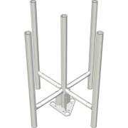 AL220 Four Sector headframe for aluminium tower