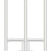 APAC AL220 Four Sector Headframe - Front View