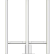 APAC AL220 Four Sector Headframe - Side View